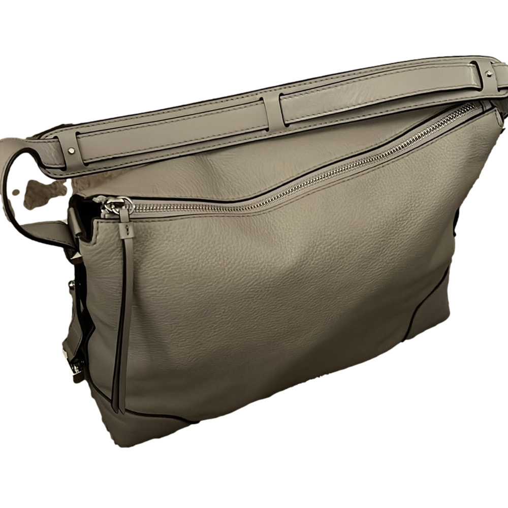 MICHAEL KORS Shoulder Bag Pearl Gray Leather